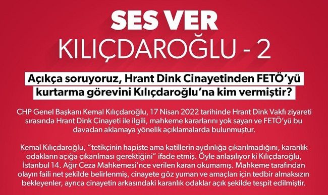 Bakan Soylu: “FETÖ’yü kurtarma görevini Kılıçdaroğlu’na kim vermiştir?”