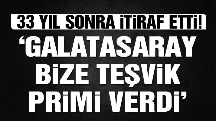 YILLAR SONRA İTİRAF ETTİ..