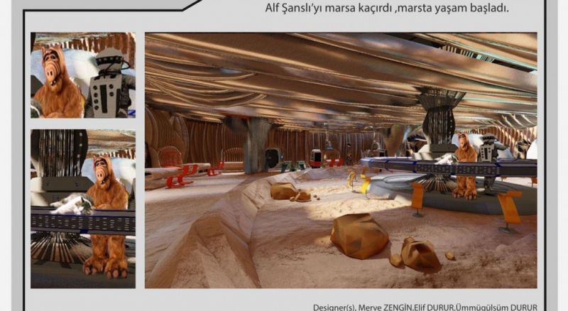 DPÜ Mimarlık Fakültesi öğrencilerinin eserleri kongrede sergilendi