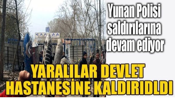 YUNAN POLİSİ GAZ BOMBALARIYLA SALDIRIYOR