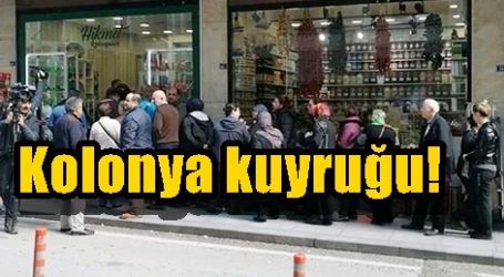 Türkiye kolonya kuyruğunda