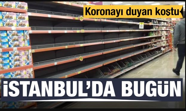 İstanbul’da vatandaş marketlere akın etti!