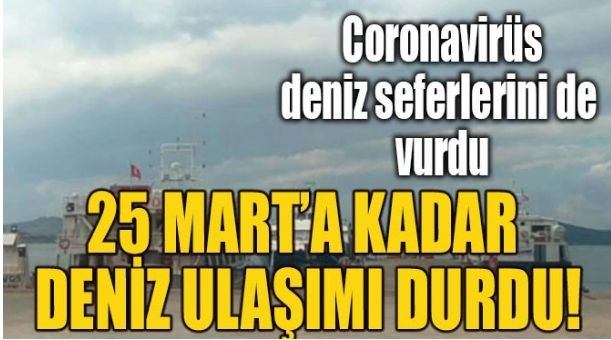 MİDİLLİ’DE SEFERLER DURDURULDU!