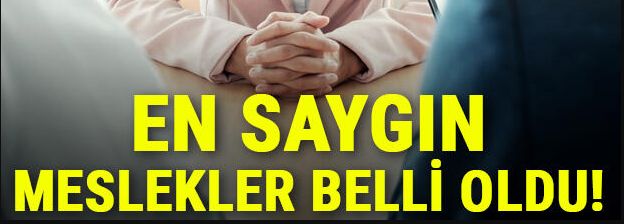 En saygın meslekler