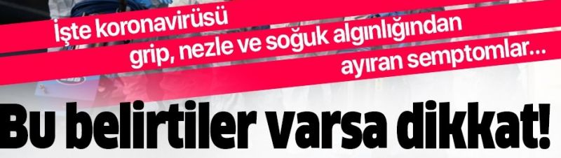 Koronavirüs hangi belirtilerle ortaya çıkar?