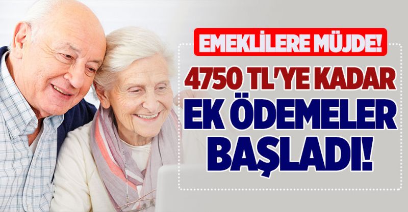 Emekliye 4750 lira ek gelir!