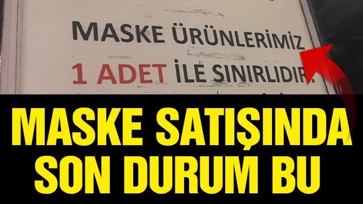 Maske, eldiven ve dezenfektan ürünlerinde kota uygulaması
