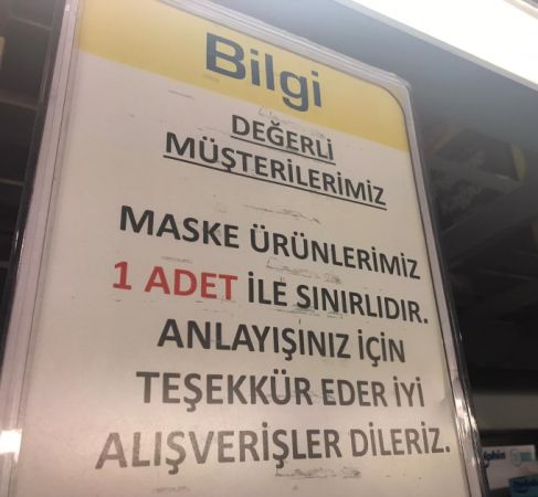 Maske, eldiven ve dezenfektan ürünlerinde kota uygulaması