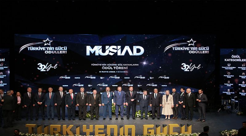 MÜSİAD 32. KURULUŞ YILDÖNÜMÜNDE ‘TÜRKİYE’NİN GÜCÜ ÖDÜLLERİ’  SAHİPLERİNİ BULDU