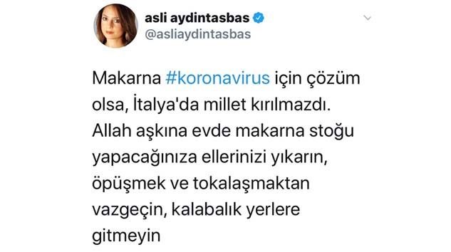 Hande Fırat ve Aslı Aydıntaşbaş’ın korona virüs yorumu Twitter’da TT oldu