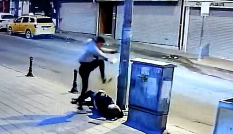 Tekirdağ’da dehşet anları kamerada: Acımasızca defalarca bıçakladı, başına tekmeyle vurdu