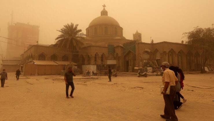 Irak’ta kum fırtınası: 4 bin kişi hastanelik oldu