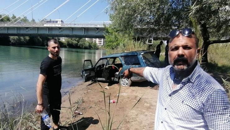 Çamura saplanan araçtaki alkollü şahıs drift maceralarını anlattı