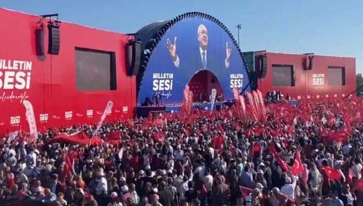 CHP, mitingde Cumhurbaşkanı adayını açıkladı