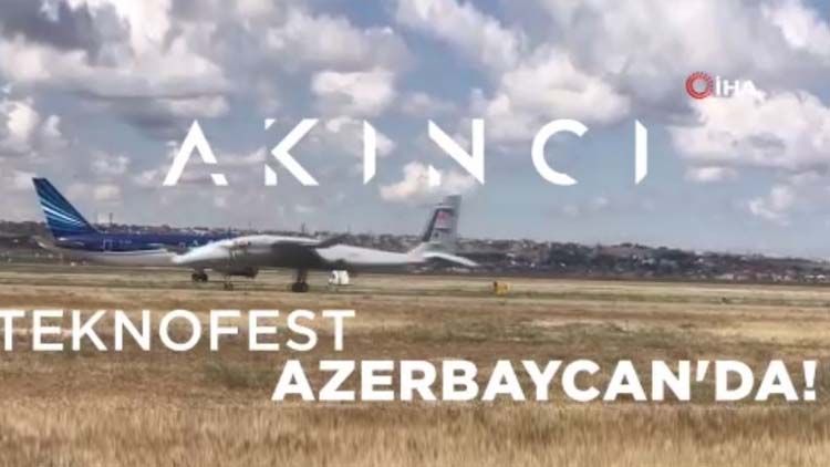 Bayraktar AKINCI’dan yeni başarı: Üç ülkeyi geçerek Azerbaycan’a indi