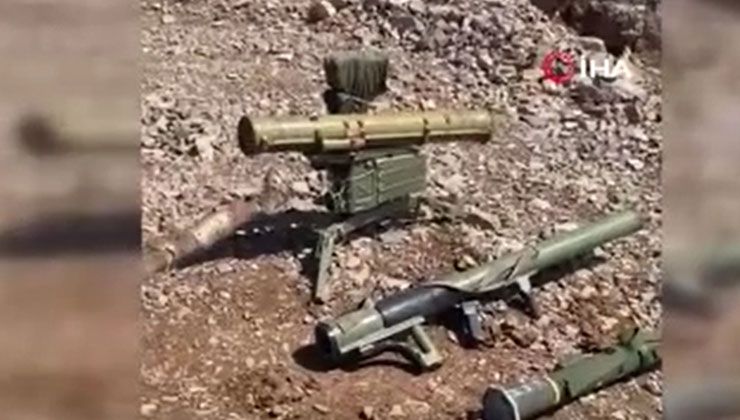 İsveç yapımı silah teröristlerin mağarasından çıktı!
