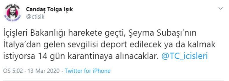 Subaşı’na şok! Ya deport ya karantina…