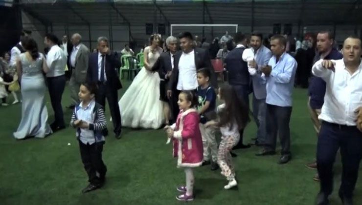 Kır düğünü hayali kuran çifte halı saha şoku!