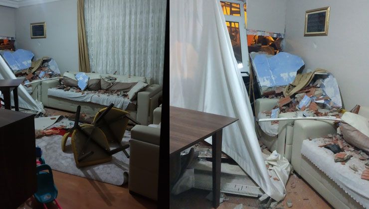 Freni tutmayan otomobil eve daldı: Bir anda neye uğradıklarını şaşırdılar