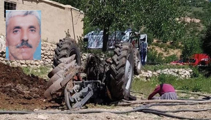 Traktörün altında kalan sürücü feci şekilde hayatını kaybetti