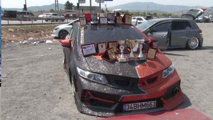 Modifiye araç tutkunları Çekmeköy’de buluştu