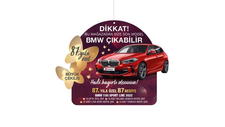 Kelebek’ten 87 kişiye toplamda 1.5 milyon TL’nin üzerinde 87 hediye