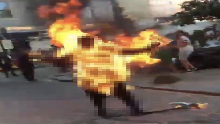 Galata’daki dehşette yeni gelişme: Kendini yakan genç hayatını kaybetti