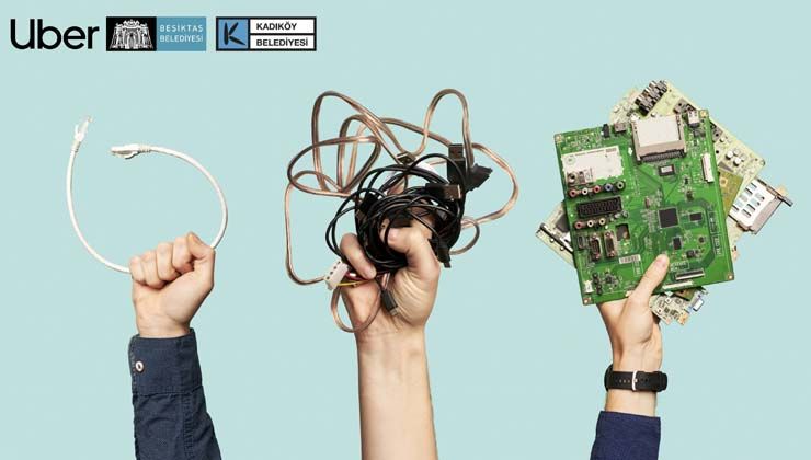 Uber, Beşiktaş Belediyesi ve Kadıköy Belediyesi iş birliği ile elektronik atıklarınızı ücretsiz topluyor