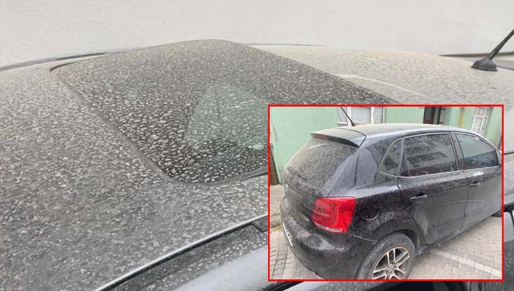 Bartın’a gökten toz ve çamur yağdı