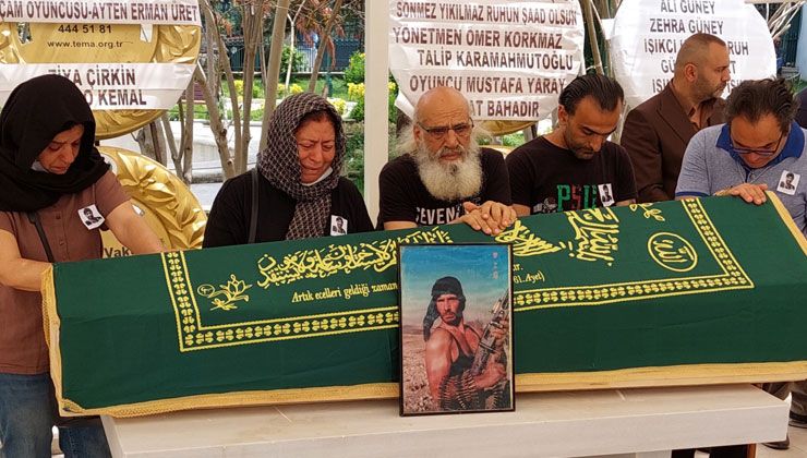 Yeşilçam’ın Rambo’su Sönmez Yıkılmaz son yolculuğuna uğurlandı