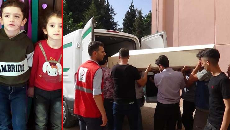 Yanarak ölen iki kardeş tek tabutta