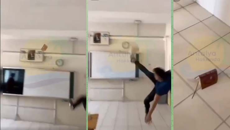 Tahrikin adresi Antalya Serik… Küstah Liseliler Kuran’ı Kerim’i tekmeledi