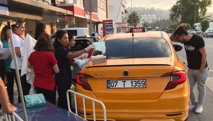 Hem panik, hem mutluluk… Bindiği takside doğum yaptı