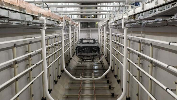 Togg’un Avrupa’nın en temizi olan Gemlik’teki boyahanesinde provalar başladı