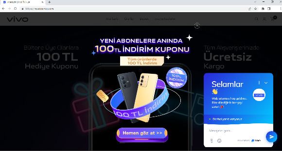 Vivo online mağazası alışverişe açıldı
