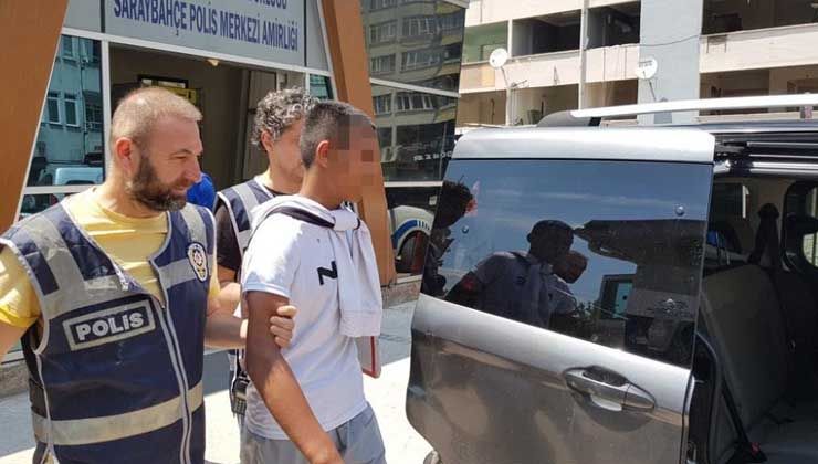 Zorla okuldan içeri girdi, 70 tane suç kaydı var