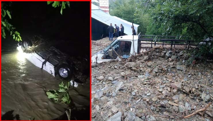 Adana’yı sel aldı, bir araç 300 metre sürüklendi