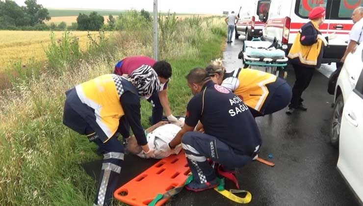 Tekirdağ’da feci kaza: 4 yaralı var