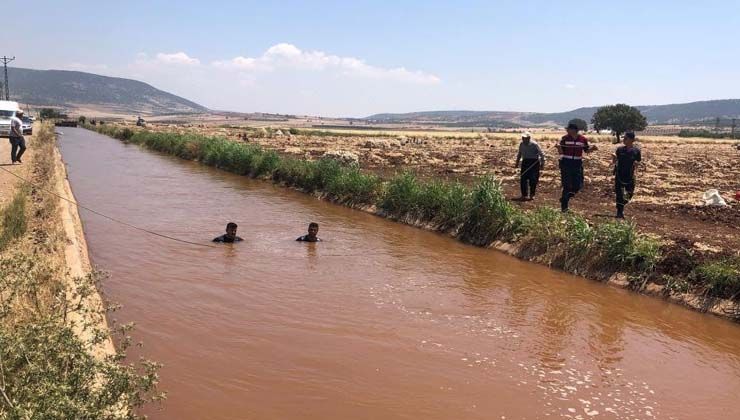Sulama kanalına giren iki çocuktan acı haber