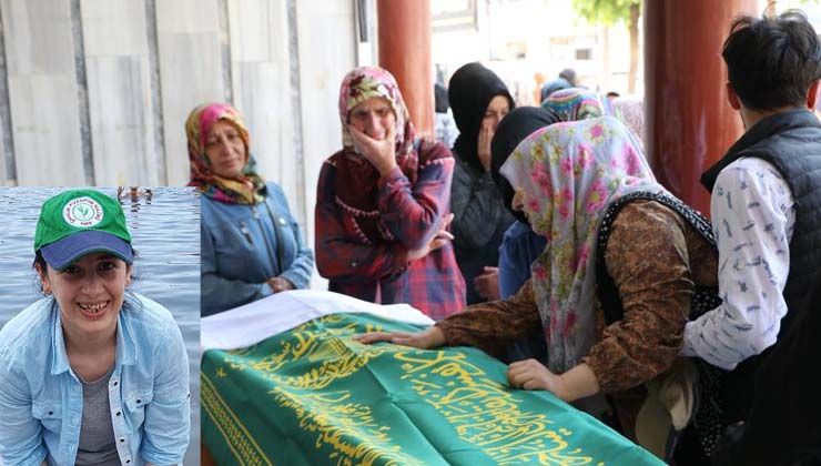 Kocası tarafından darp edilerek öldürülen Özlem Dursun son yolculuğuna uğurlandı