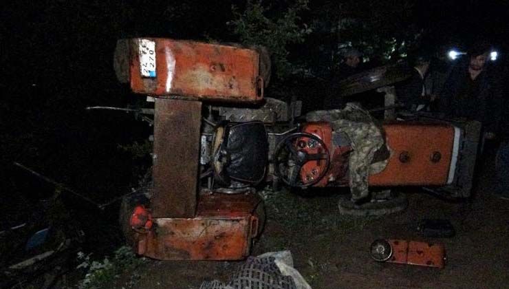 Tokat’ta traktör devrildi Ali Melek hayatını kaybetti