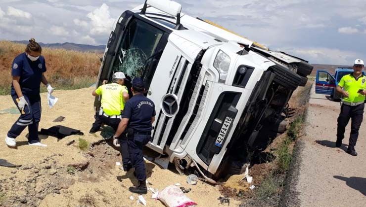 Devrilen tırın altında kalan Soner Kahveci hayatını kaybetti