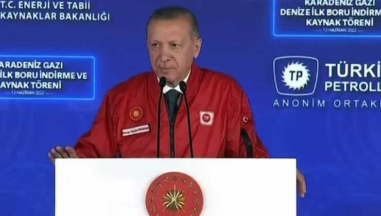 Karadeniz gazı için tarihi adım! Erdoğan: 2023’te sistemde olacak