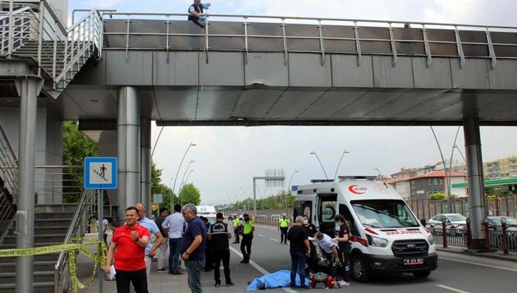 Kayseri’de üst geçitten düşen kadın hayatını kaybetti