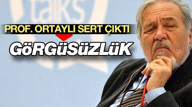 Prof. İlber Ortaylı, marketleri talan edenlere sert çıktı: Görgüsüzlük!