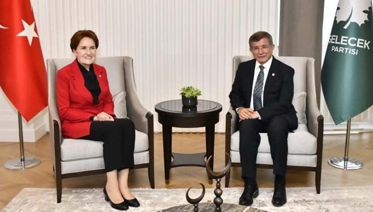İYİ Parti Genel Başkanı Akşener’den Davutoğlu’na ziyaret