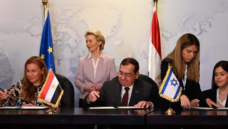 AB, İsrail ve Mısır ile üçlü doğal gaz anlaşması imzaladı