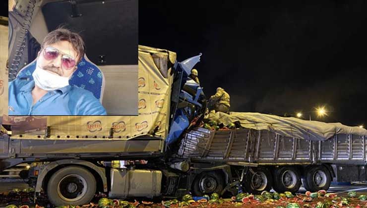 Kuzey Marmara Otoyolu’nda iki tır çarpıştı: Cihat Borçalı öldü