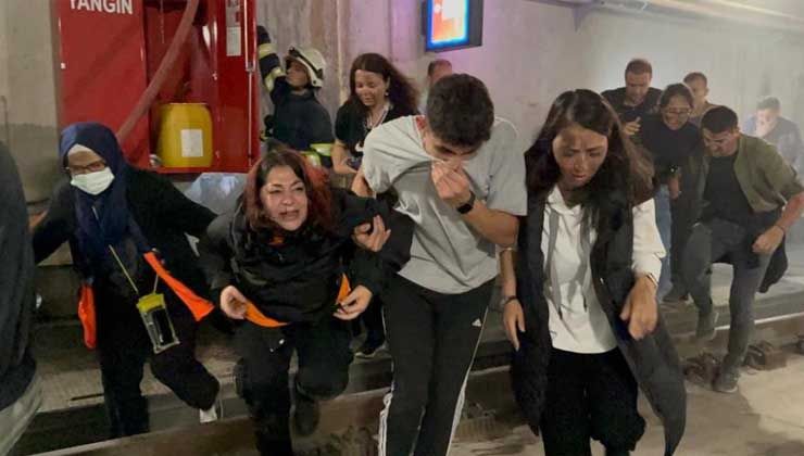 Tren yangını tatbikatı gerçeği aratmadı