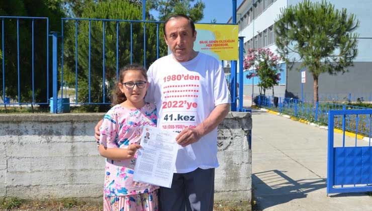 60 yaşındaki Adem Topçuoğlu, 41’inci kez üniversite sınavına girdi